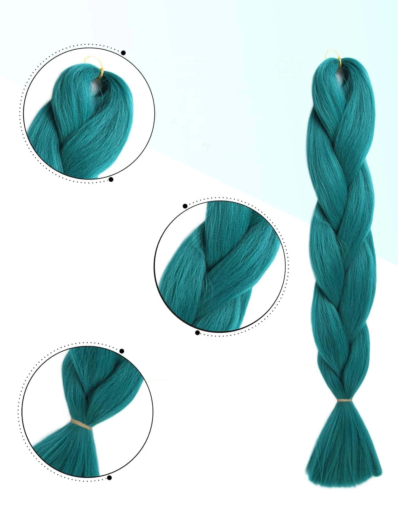 Extensii colorate pentru impletituri · verde inchis [2]