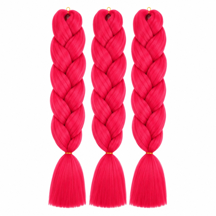 Extensii Jumbo Braid Roz Neon pentru Împletituri Afro – Pink Blossom [2]