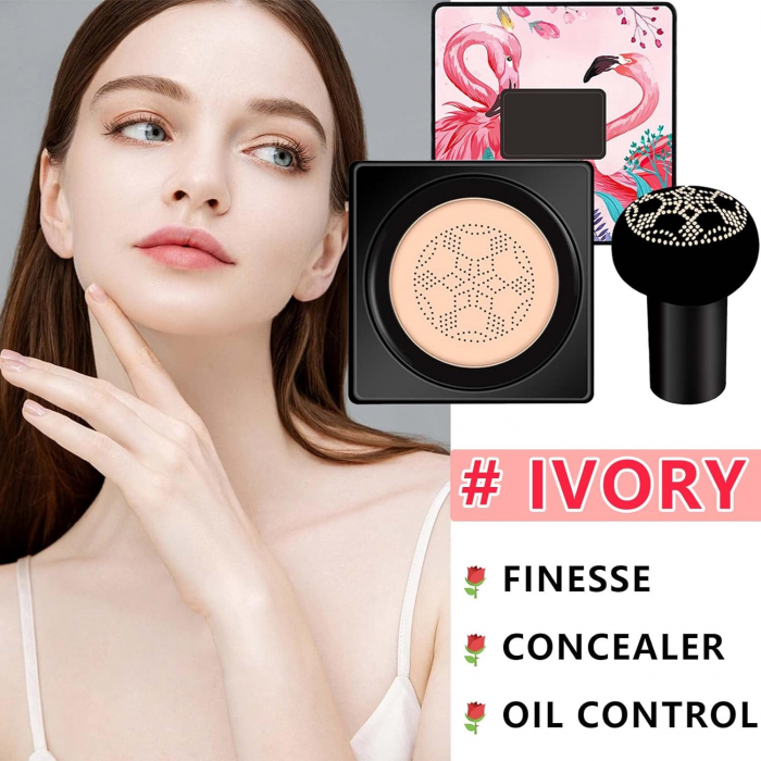 Fond de Ten CC Cream Cushion, Beauty Cream, O'cheal, Ivory cu buretel tip ciupercuta [3]