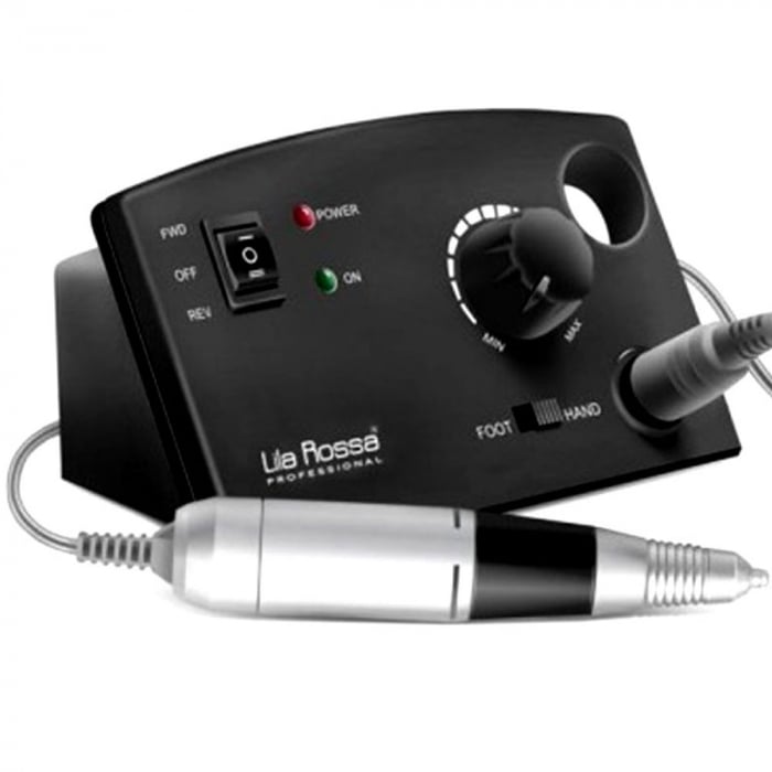 Freza electrica unghii · 35.000 rpm · cu pedala · neagra [2]