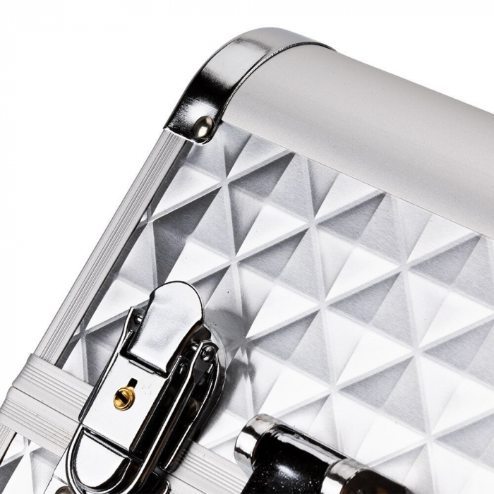 Geanta cosmetice L Diamond 3D silver [4]