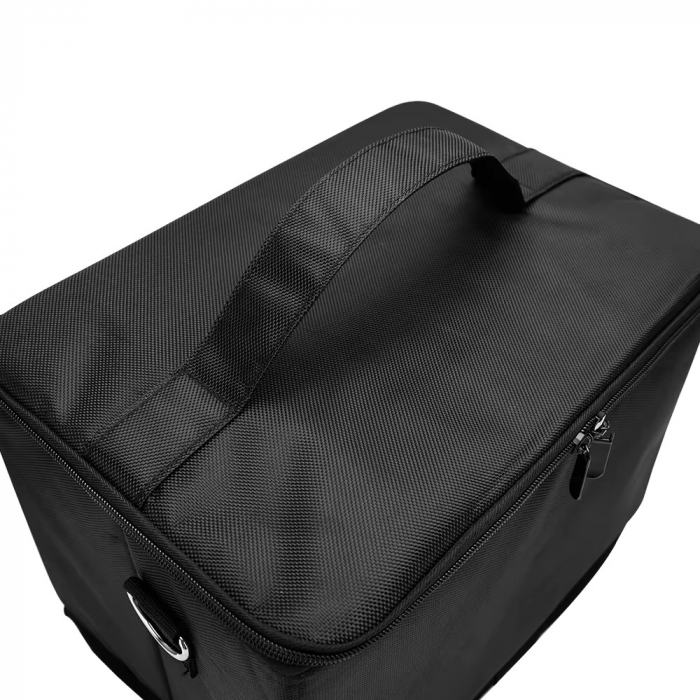 Geanta frizerie, produse cosmetice, pliabila, textila, neagra, 35x24 x 24cm [6]