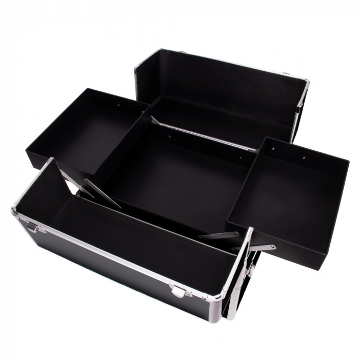 Geanta manichiură · cosmetice · XXL negru-argintiu [2]