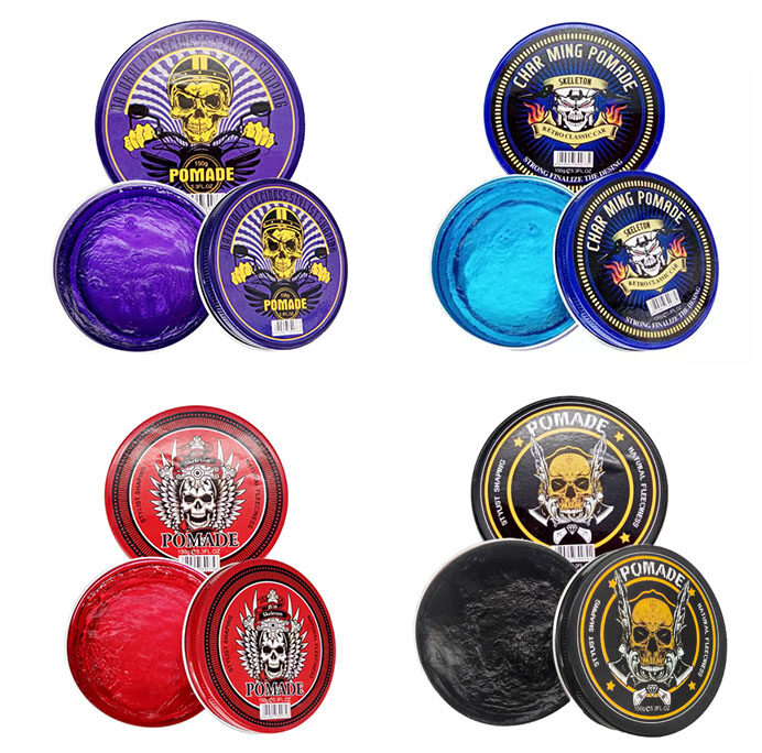 Gel pentru par Pomada Barber Shop, model Retro, aroma Capsuni, pentru barbati [2]