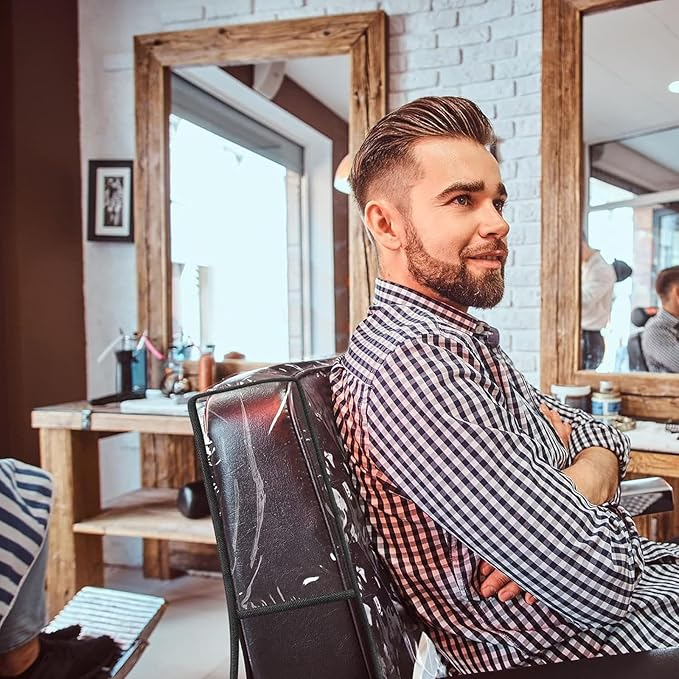 Husa pentru protectie scaun coafor, transparenta [4]