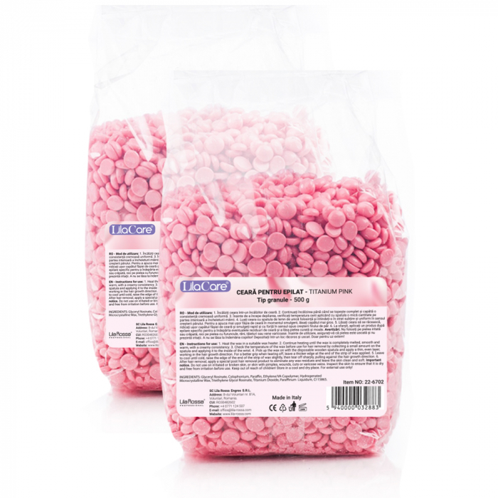 Kit epilare ceara LilaCare LR100-101 rose [3]