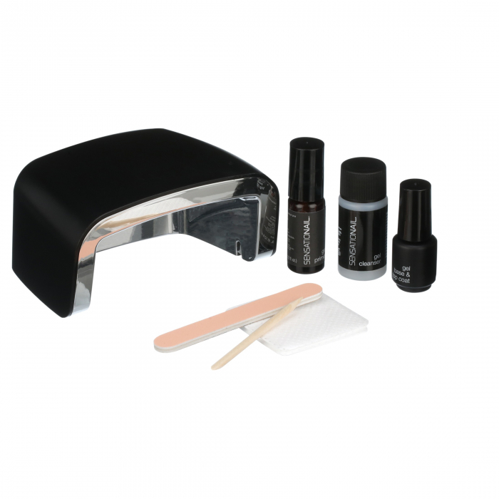 Kit oja semipermanenta Deluxe Gel Starter Kit - Pink Chiffon si Raspberry Wine [2]
