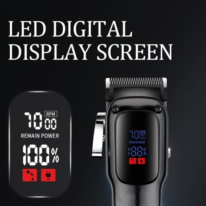 Kit Profesional Frizerie Complet – Mașină de Tuns, Pelerină și Accesorii Barber [4]