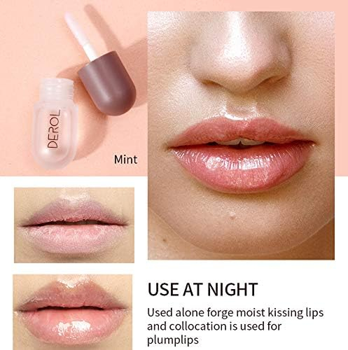 Lip oil tratament de buze cu efect de marire si hidratare de zi si noapte, set 2 bucati [5]