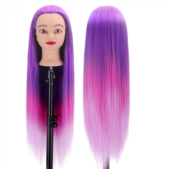Manechin de coafat cu accesorii coafura Vero mov-roz [2]