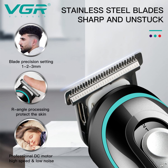 Masina de tuns fara fir VGR V-055 · trimmer · 120 min · 10W [3]