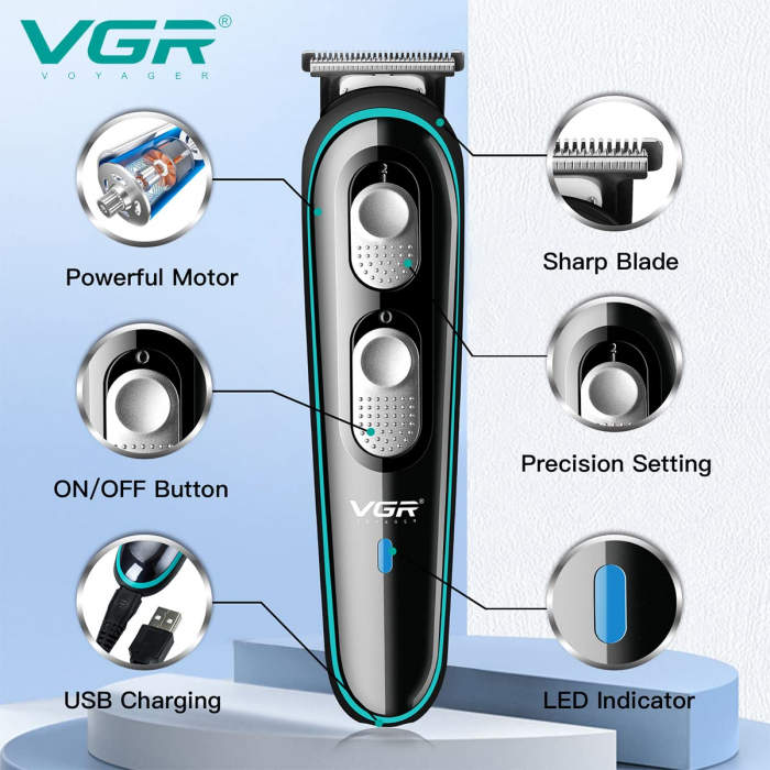 Masina de tuns fara fir VGR V-055 · trimmer · 120 min · 10W [4]