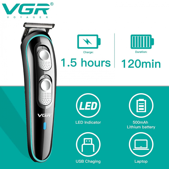 Masina de tuns fara fir VGR V-055 · trimmer · 120 min · 10W [5]
