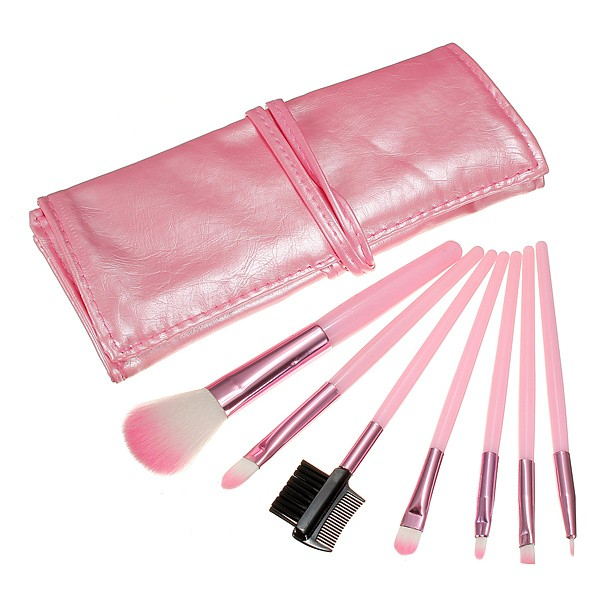 Oferta trusa machiaj 15 culori paleta farduri + set 7 pensule make up Megaga [5]