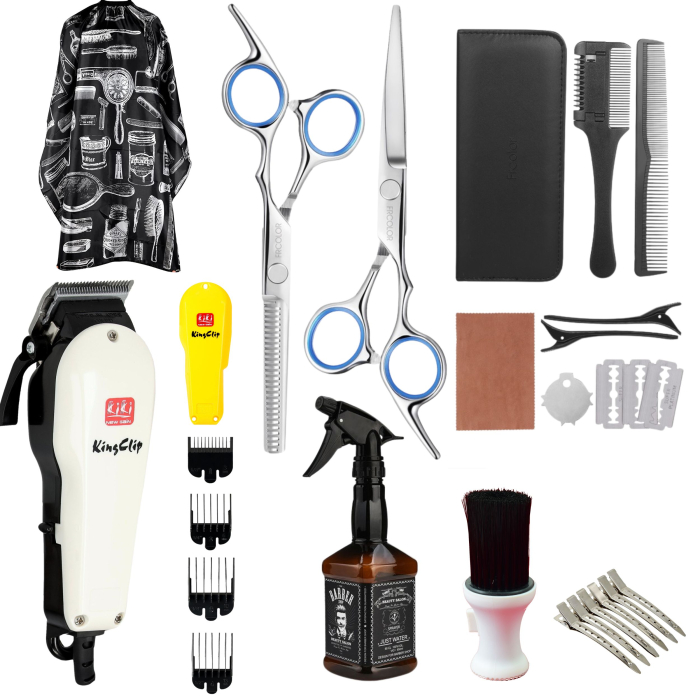 Pachet Complet Frizerie ZYAN – Echipament Profesional cu Mașină de Tuns [1]