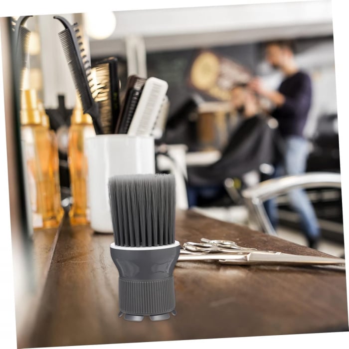 Pamatuf frizerie barber shop, Gri, care se ataseaza de Uscator de par [2]