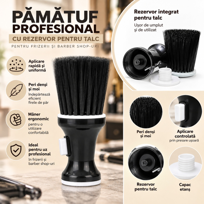Pamatuf frizerie cu rezervor negru [4]