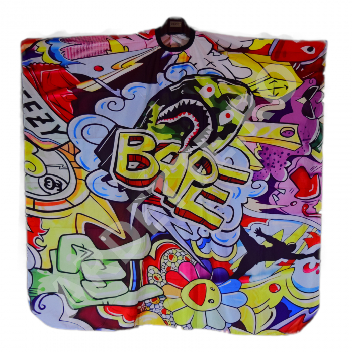 Pelerina tuns · BarberPub Multicolor BAPE [2]