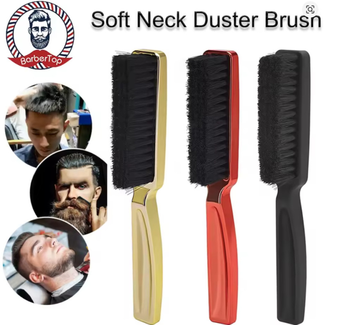 Perie barba Fade, neagra pentru frizerie, barber shop [2]