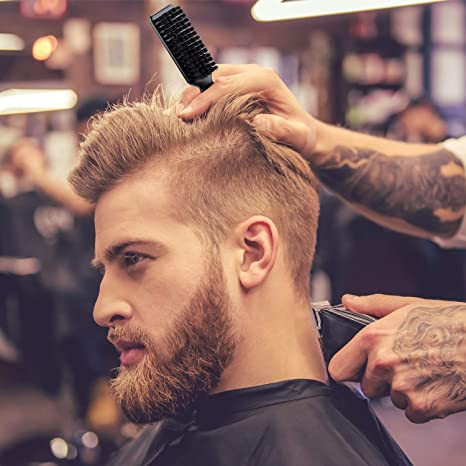 Perie pentru barbati aranjare barba frizerie coafor din plastic [3]