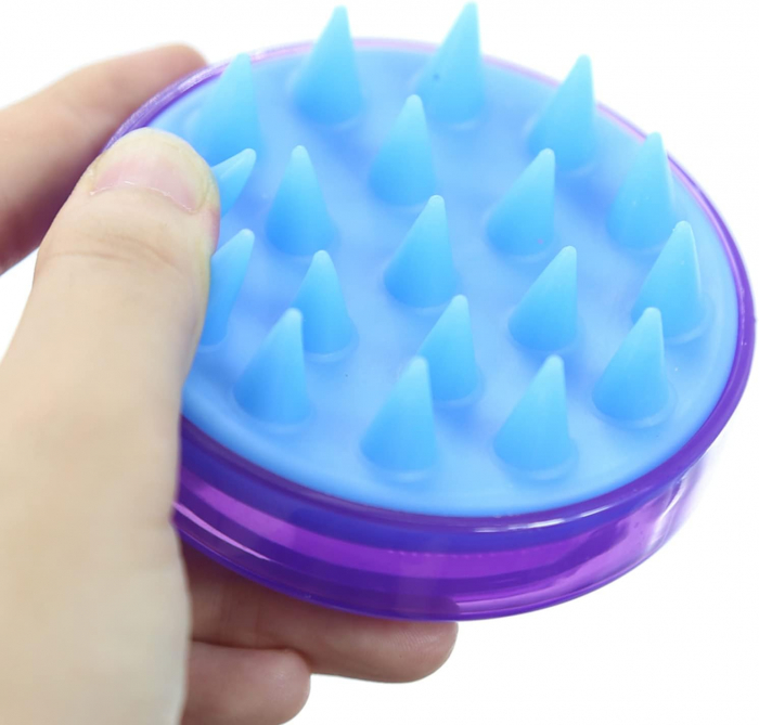 Perie Masaj Capilar, Samponare si Curatare Scalp, Stimulare Crestere Par, Silicon [5]