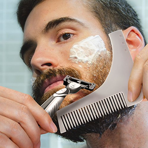 Piepten barba Model cu Sablon pentru conturarea si modelarea barbii [4]