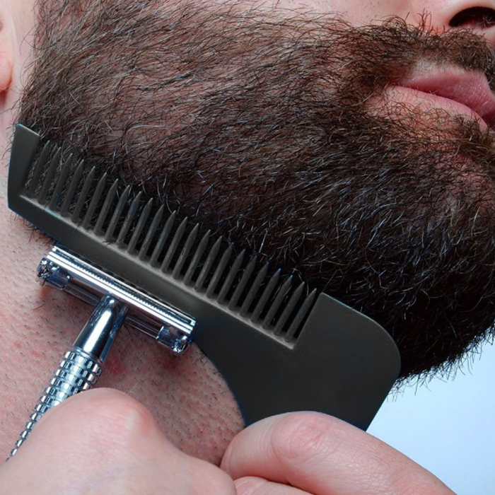 Piepten barba Model cu Sablon pentru conturarea si modelarea barbii [5]