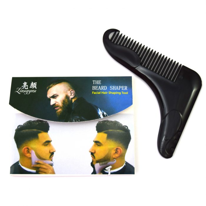 Pieptene barba cu sablon pentru barba [4]