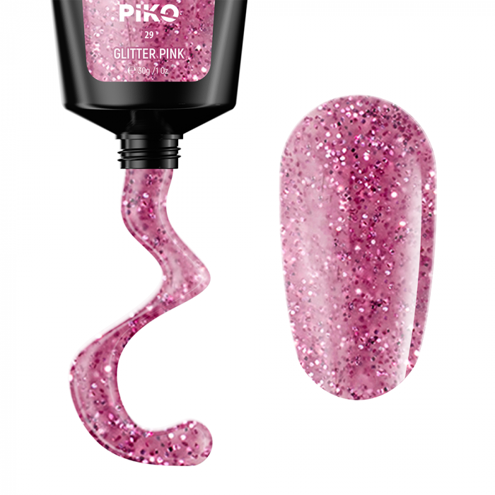 Polygel color Glitter · 30 ml · Pink [2]