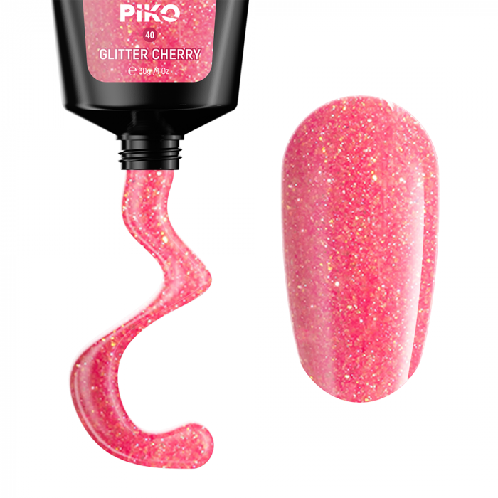 Polygel color Glitter · 30 ml · Cherry [2]