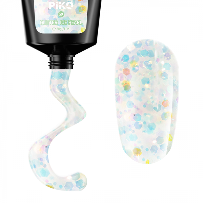 Polygel color Glitter · 30 ml · Ice Pearl [2]