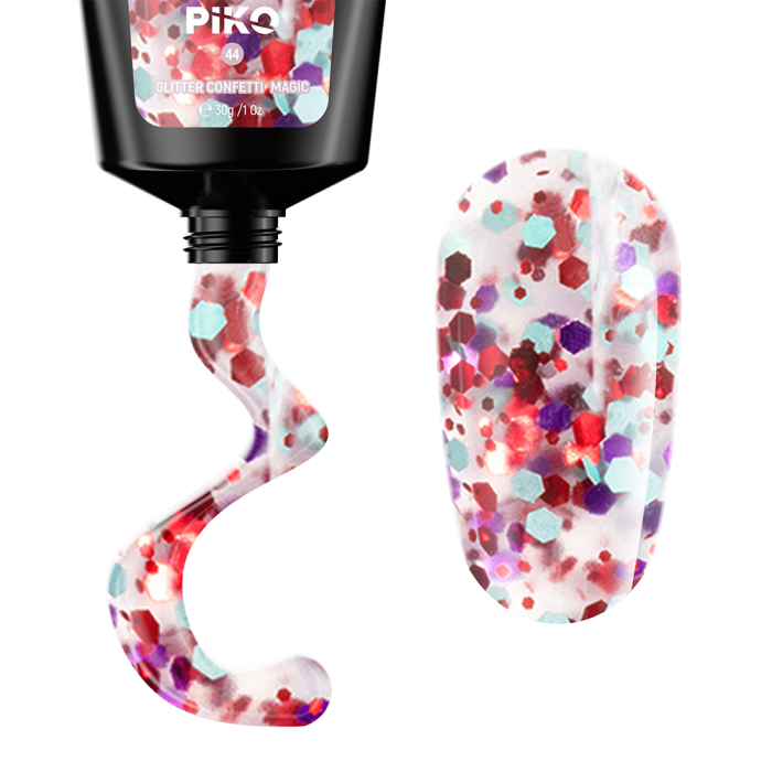 Polygel color Glitter · 30 ml · Confetti Magic [2]