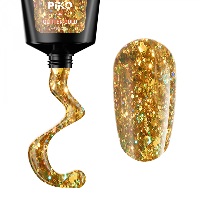 Polygel color Glitter · 30 ml · Gold [2]