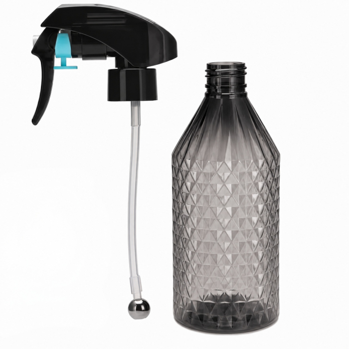 Pulverizator frizerie cu design 3D, profesional, cu bila metalica la capat, plastic rezistent dur [4]