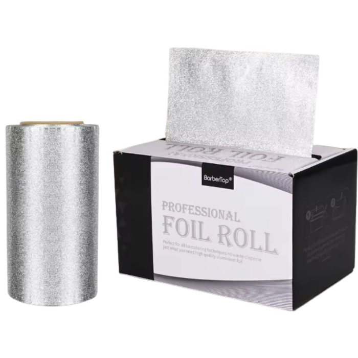 Rola folie aluminiu profesionala pentru vopsit parul, 12 cm X 50 m, frizerie, coafor [6]