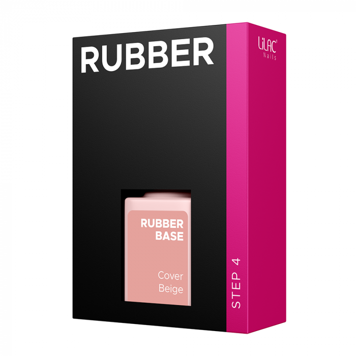 Rubber Base Lilac, Cover Beige, baza si oja semipermanenta 6 g [4]