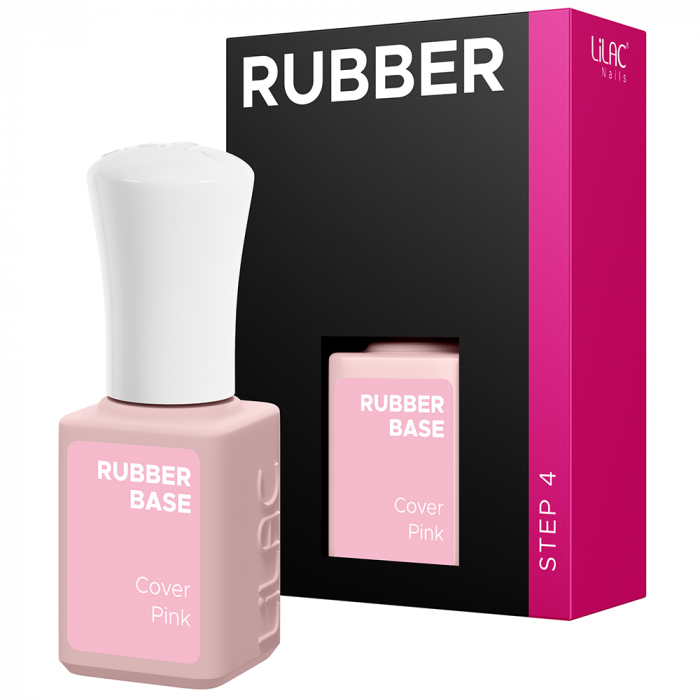 Rubber Base Lilac, Cover Pink, baza si oja semipermanenta 6 g [3]