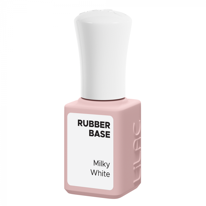 Rubber Base Lilac, Milky White, baza si oja semipermanenta 6 g [2]