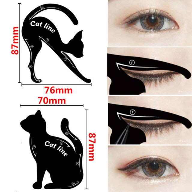Sabloane cat eye pentru tus gel de ochi [4]