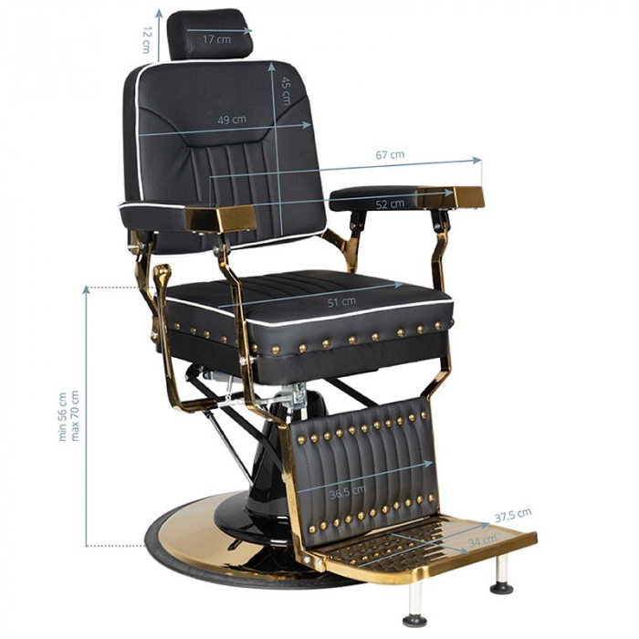 Scaun barbershop Monarch BarberPub [6]