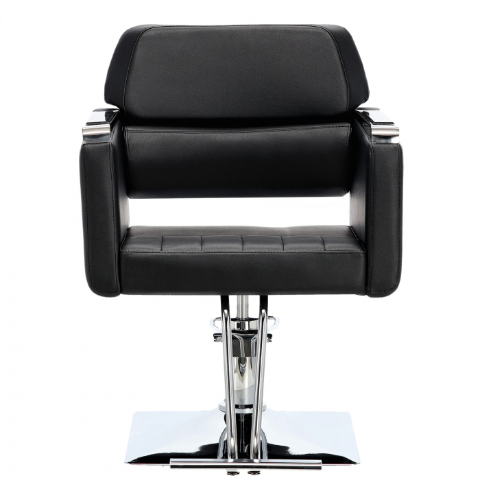 Scaun coafor, Barber Shop si frizerie, hidraulic, Negru cu Argintiu, SFE014 [2]