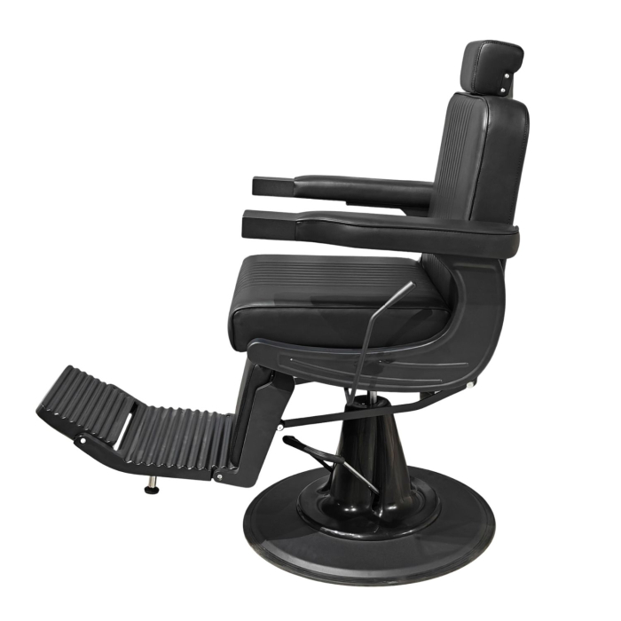 Scaun Frizerie Profesional Darren – Design Full Black și Performanță de Elită [2]