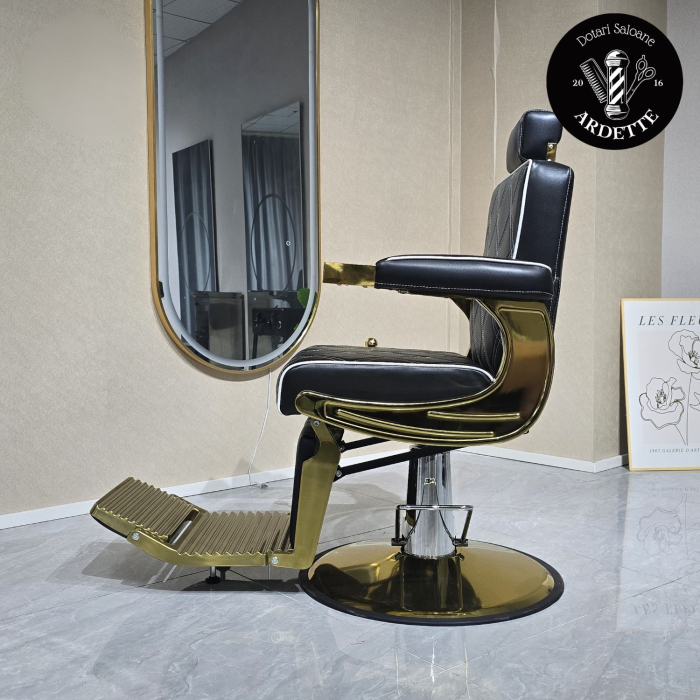 Scaun Frizerie Profesional Zymir – Eleganță Modernă și Confort [5]