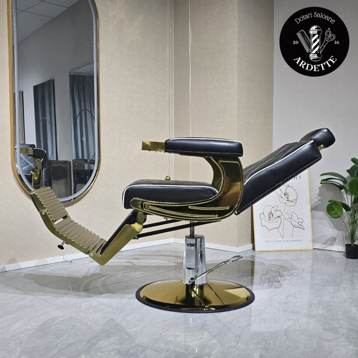 Scaun Frizerie Profesional Zymir – Eleganță Modernă și Confort [4]