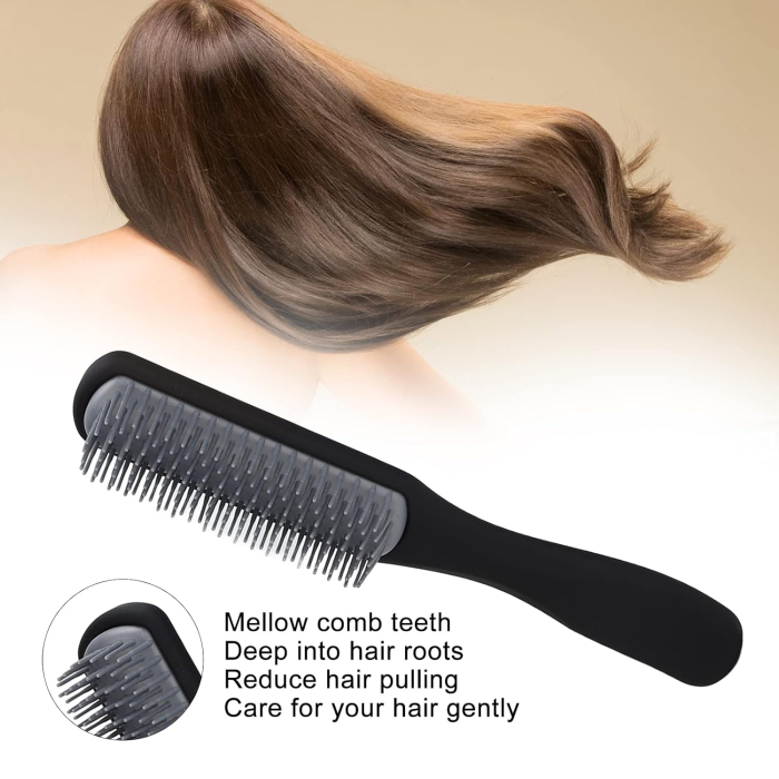 Set 4 perii coafor si piepteni frizerie, negri [3]