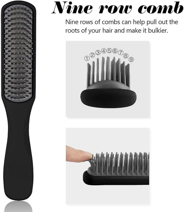 Set 4 perii coafor si piepteni frizerie, negri [6]