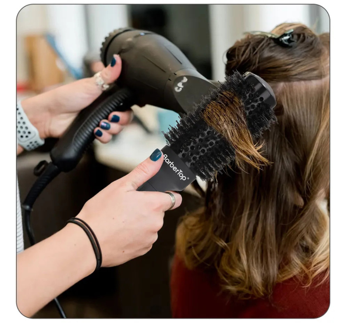 Set 4 perii rotunde profesionale coafor, ceramice, 25/32/45/53mm, cu ac pentru secționare, perii rotunde pentru coafat [2]