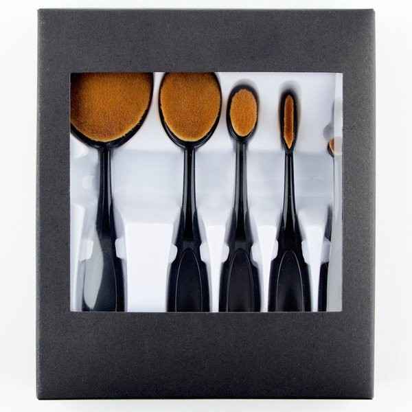 Set 5 pensule machiaj make up ovale rotunde [3]