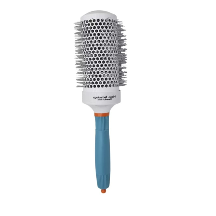 Set 5 Perii Coafor Profesionale Ceramice Ionice Rotunde Gri cu Albastru – 19, 25, 32, 45, 53 mm [6]