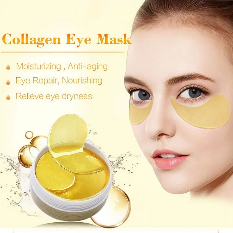Set 60 Pernute cu Hidrogel zona ochilor, Extract de Melc, Spirulina si Colagen, Wokali, Eye Patch [2]